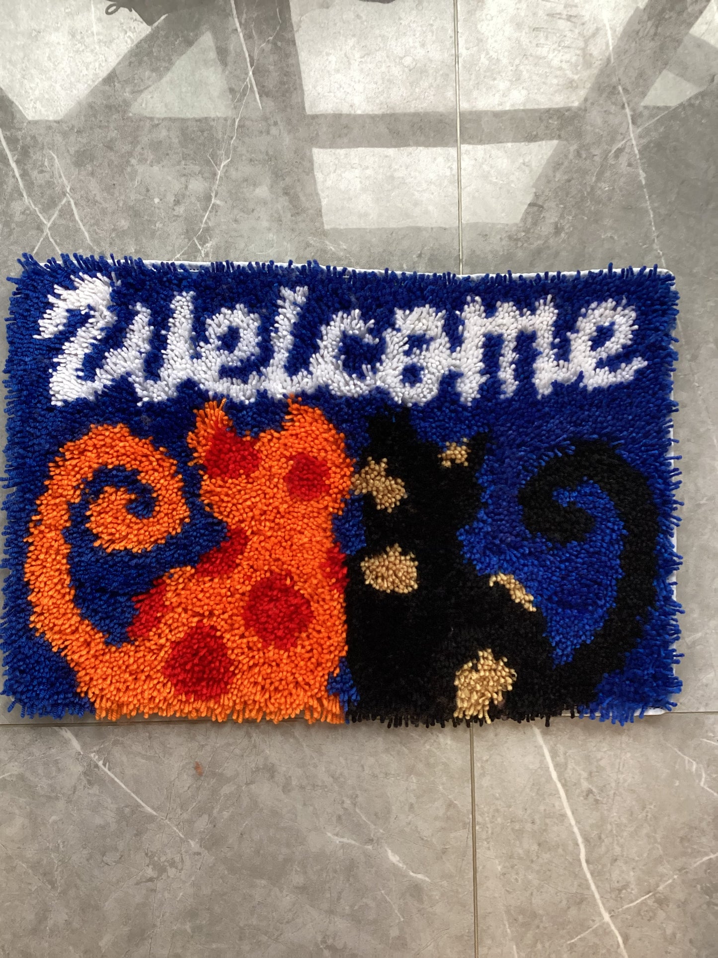 Digital Latch Hook Rug Patterns, Finished Rug size appx. 24X16 inches