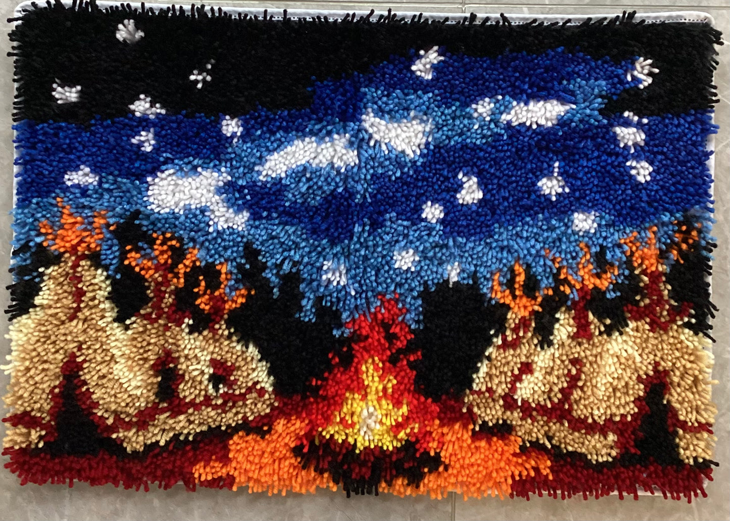 Digital Latch Hook Rug Patterns, Finished Rug size appx. 24X16 inches