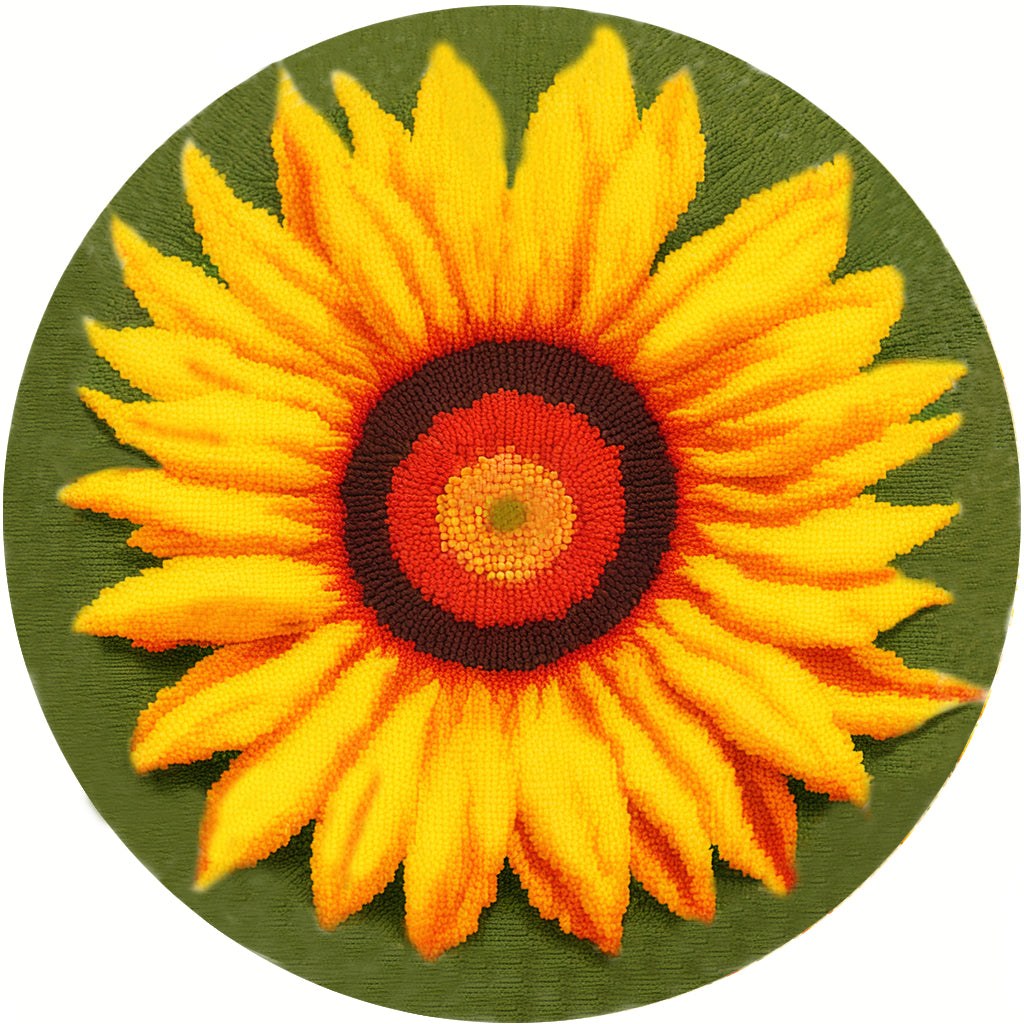 sunflower latch hook kits 50X50cm/20x20in