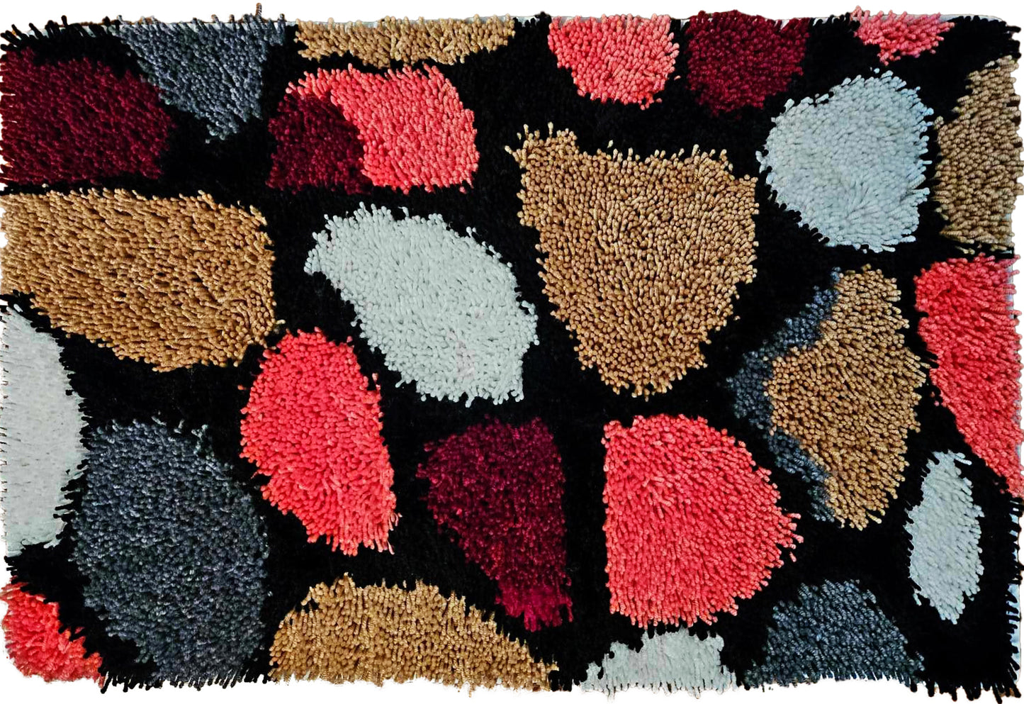 CobbleStone Latch Hook Kits for Adults & Beginners-Real Finished Rug Photo-Complete DIY Craft Kit, Includes Pre-Printed Canvas, Pre-Cut Yarns, Tool, Number Chart (Size 32" X20")