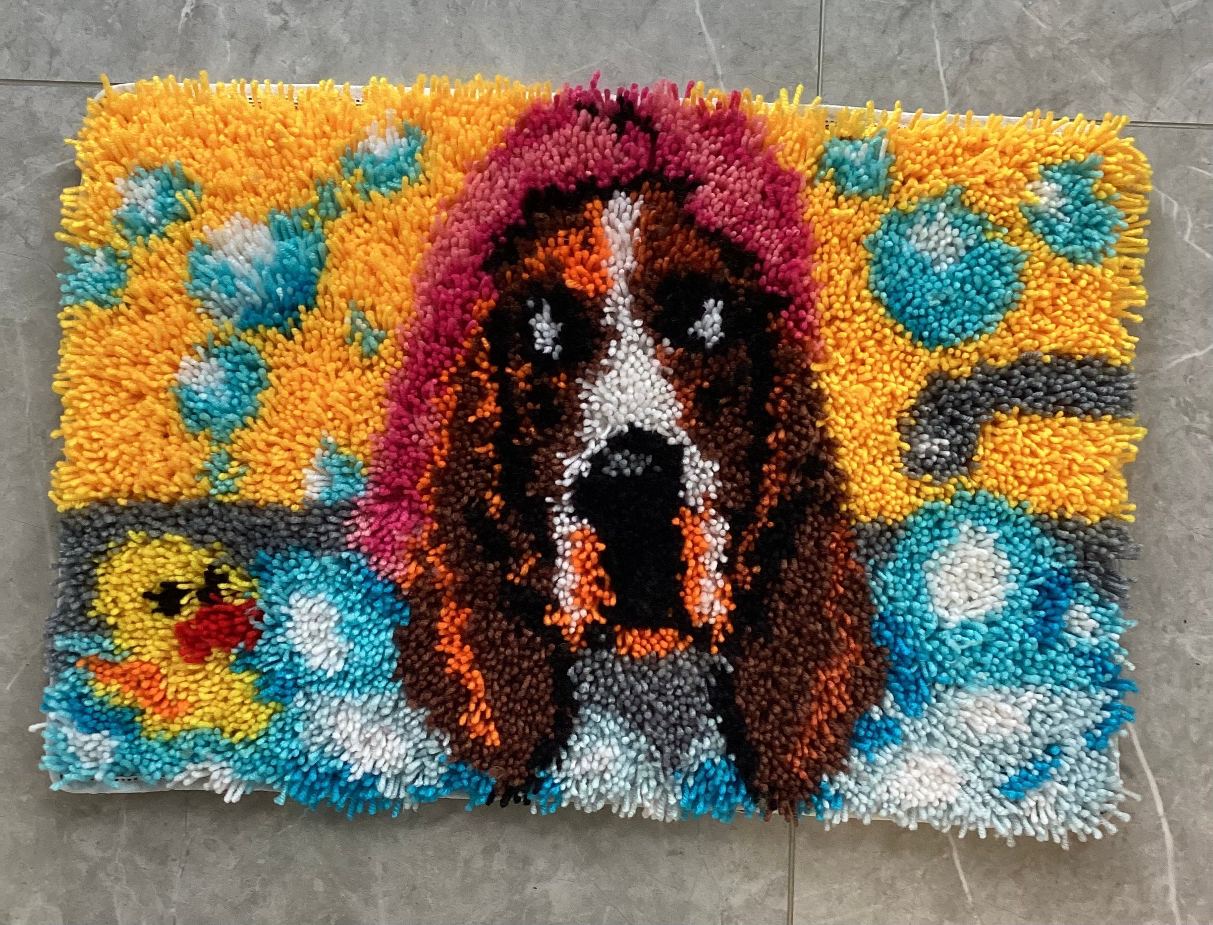 My Experiment: Turning an AI Rug Pattern into a Real Latch Hook Rug ...