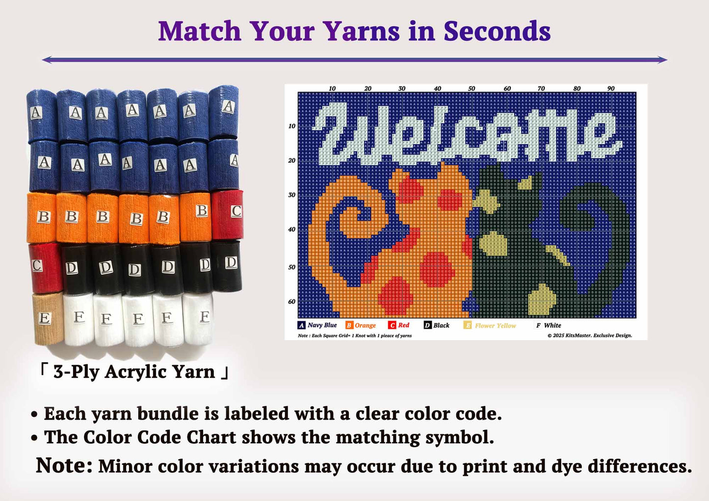 Welcome Cats Latch Hook Kit – Cozy Feline Doormat | Cat Lover's DIY Latch Hook Kit with Pre-Printed Canvas, Yarn & Tool- DIY Craft for Home Decor 23.6''x15.8'' (Welcome Cats)