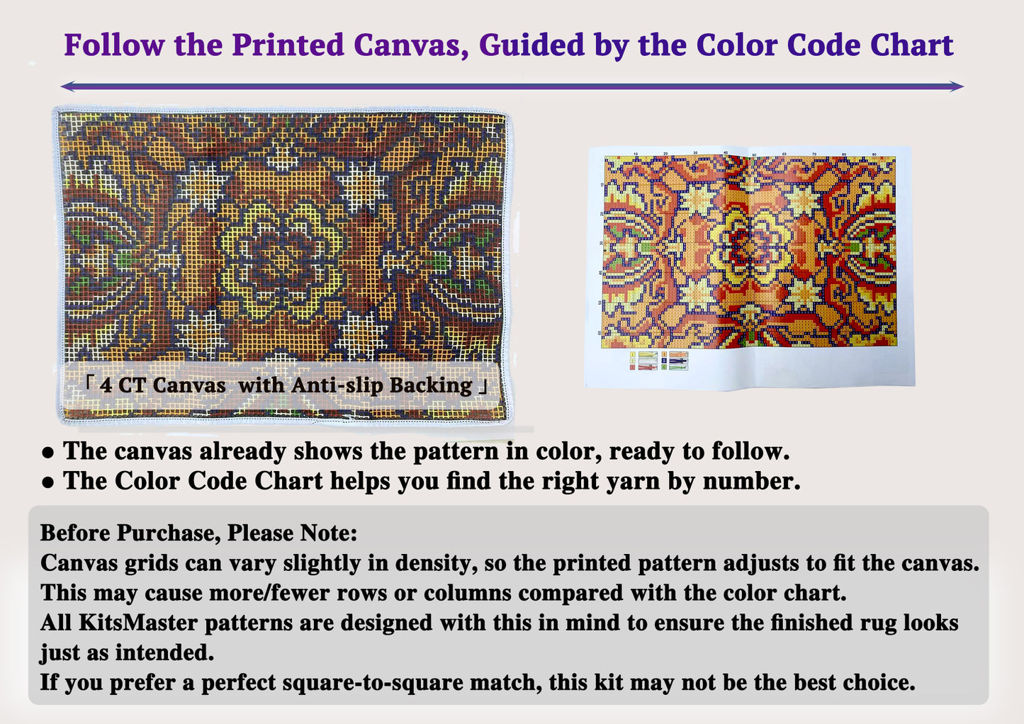 Floral Latch Hook Rug Kits for Adults, Crochet Sewing Kit Classic Latch Hook 3D Craft Kit for Home Decor Festival Gift (Size 23.6" X 15.8")