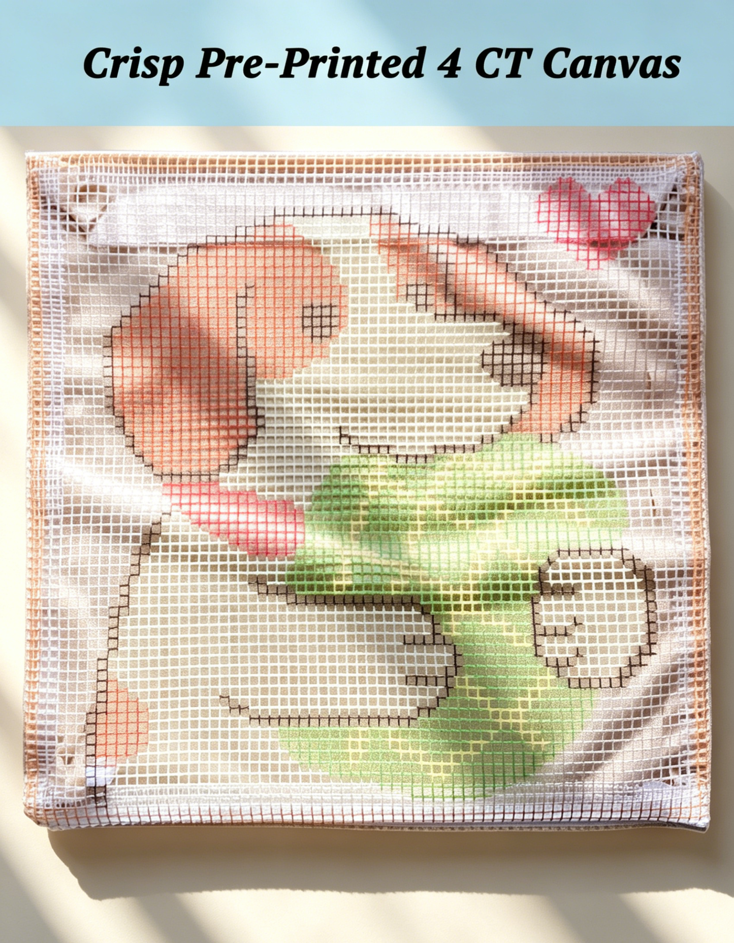 KitsMaster Sweet Puppy Hug Pillow Latch Hook Craft Kit, Cute Dog Cushion Cover Kit, Cute Animal Craft Kit, Easy for Beginners Adults, 17’’X17’’/ 43X43CM ( Puppy with Pillow)