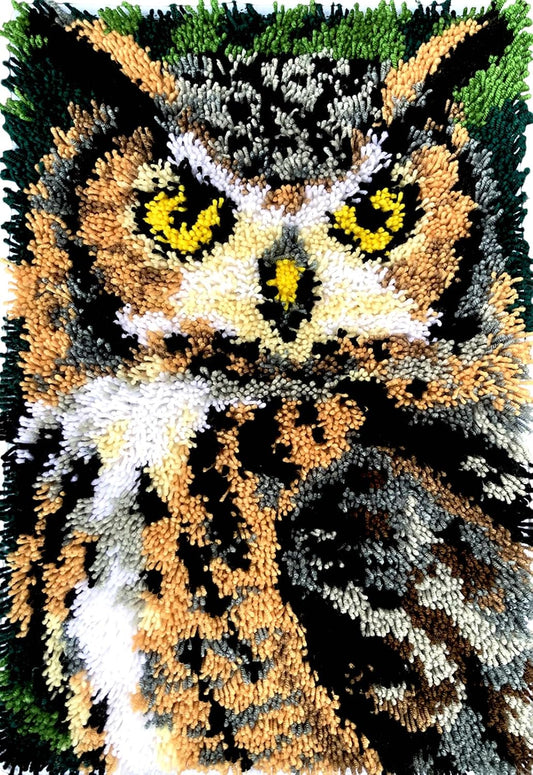 KitsMaster Owl Latch Hook Kits for Adults, Rug Making Kits for Beginners
Complete Carpet Craft Kit with Pre-Printed Canvas for Home Decor Festival Gift 23.6''x15.8'' (Woodland Owl)