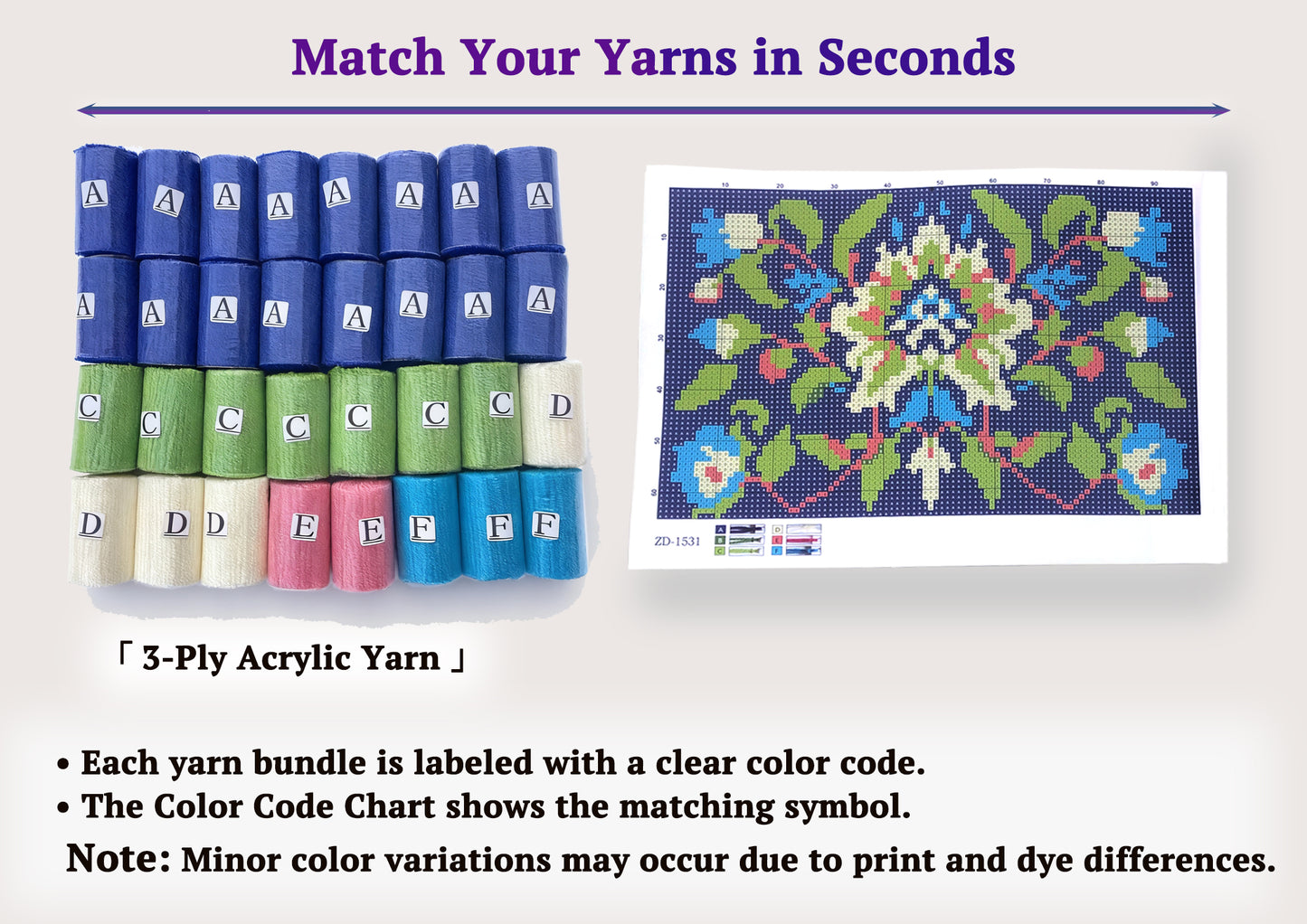 Vibrant Floral Latch Hook Rug Kit| Soothing Craft Kits for Seniors, Gifts & Relaxation, 23.6''x15.8' (Blue Blossom)