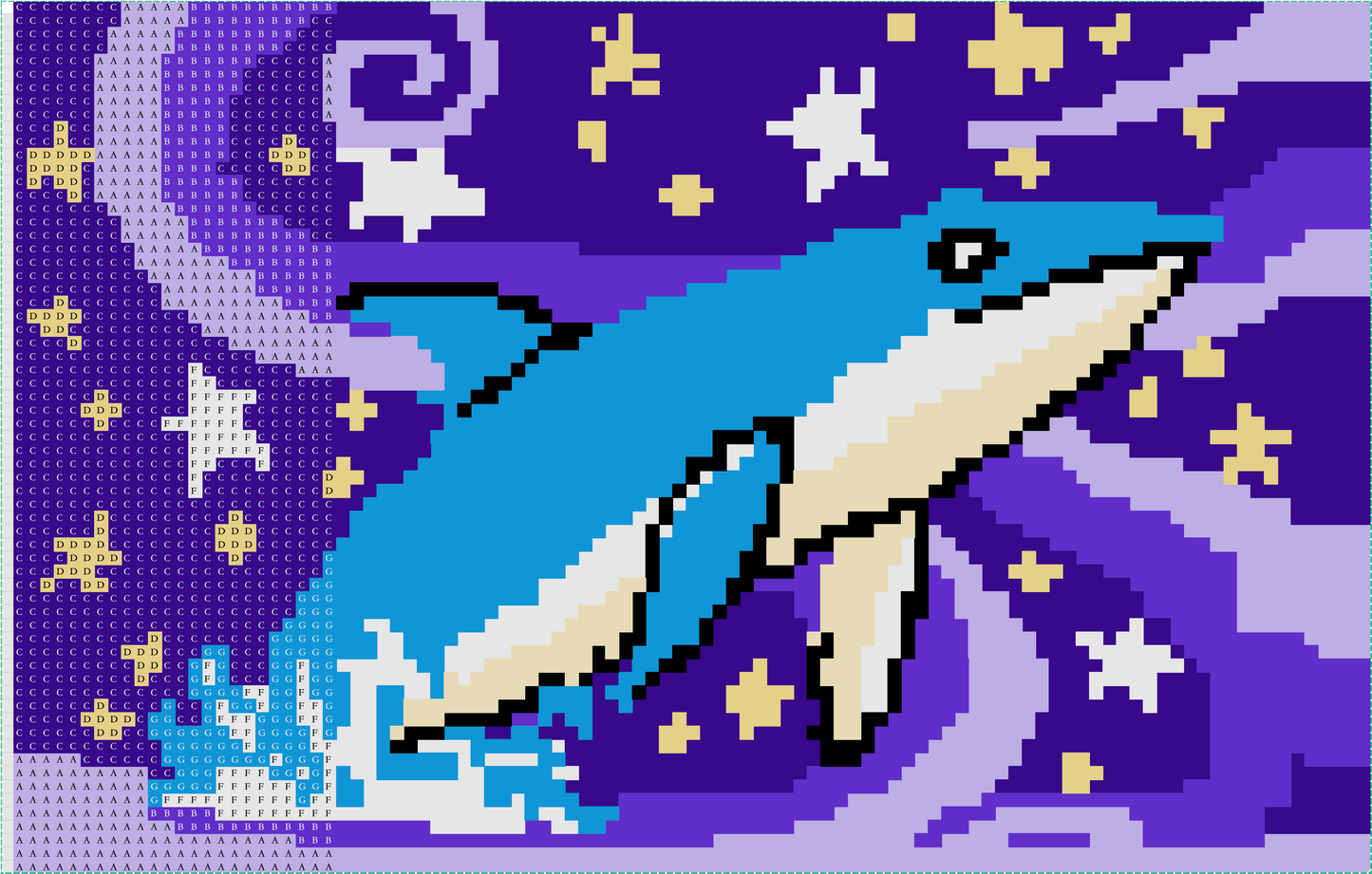 Whale's Dream–Real Finished Rug -Latch Hook Kits | Finished Rug Size 23.6 X 15.8 Inches/ 40X60 cm