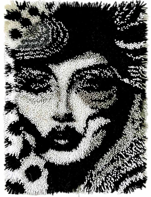 Crafts for Adults, Latch Hook Rug Kit, Rug Size 60x40cm/23.6''X15.8''(Gaze)